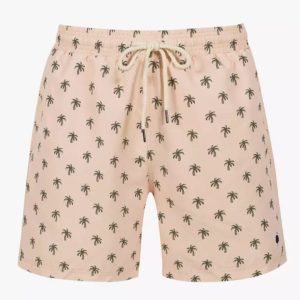 FAGUO – Short de Bain Mimizan Palmiers Rose