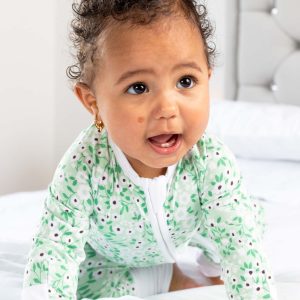 BABYGO® Dors-bien zippé à fleurs