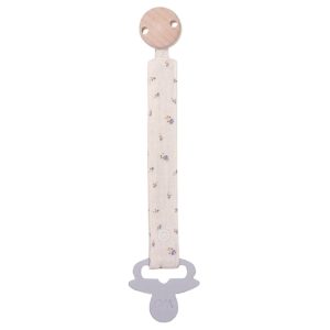WOOLY ORGANIC – Attache tétine en mousseline Flowers