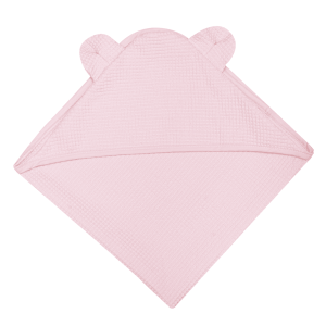 WOOLY ORGANIC – Serviette en waffle Rose