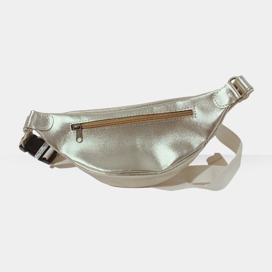 THELUTO – Sac Banane en cuir Or – Image 2