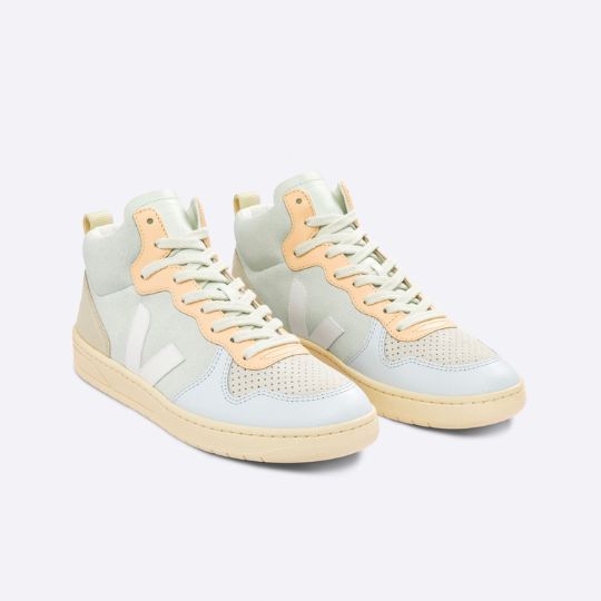 Veja – V15 Suede Jade White Multico – Image 2