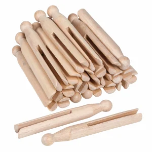 25 pinces à linge en bois - Nienhuis AMI