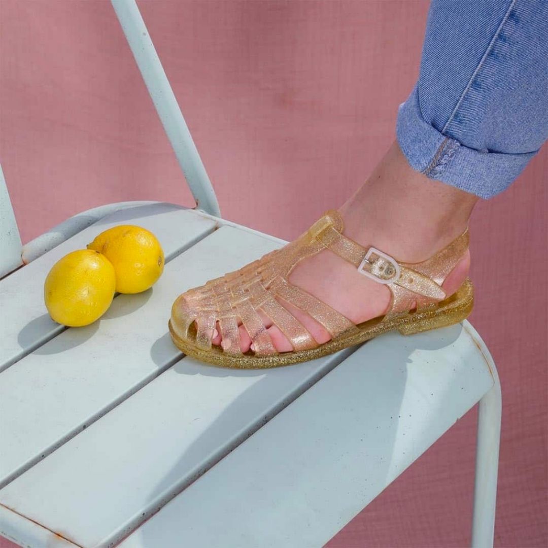 MEDUSE – Sandales Sun Enfant – Doré Pailleté – Image 3
