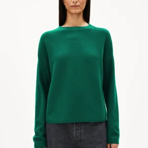 ARMEDANGELS – Pull Merinaa en coton – Emerald Green