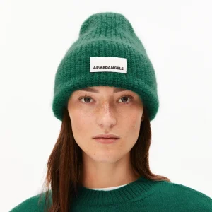 ARMEDANGELS – Bonnet Snowaa en laine – Emerald Green
