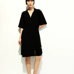 ARMEDANGELS – Robe Femnaami Lino – Noir