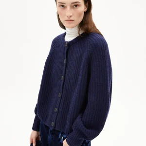 ARMEDANGELS – Cardigan Selmaa en laine – Navy