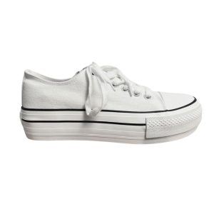 NATURAL WORLD – Baskets basses 8320E Blanc