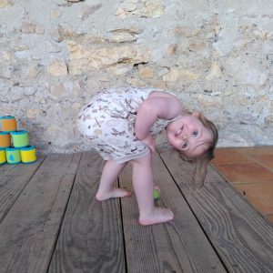 Salopette-short évolutive