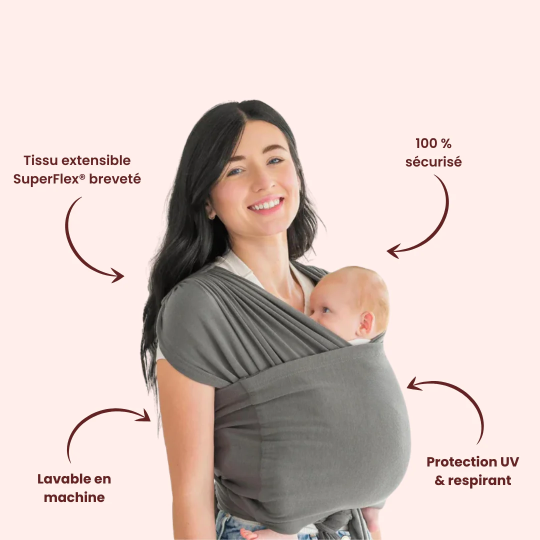 Écharpe porte-bébé sans nouage – Image 3