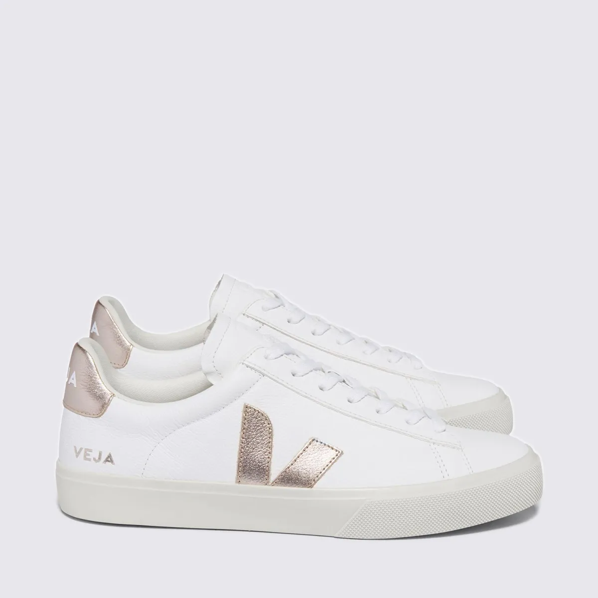 VEJA – Baskets Campo Leather – Platine