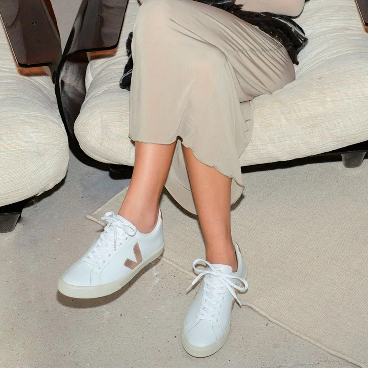 VEJA – Baskets Campo Leather – Platine – Image 3