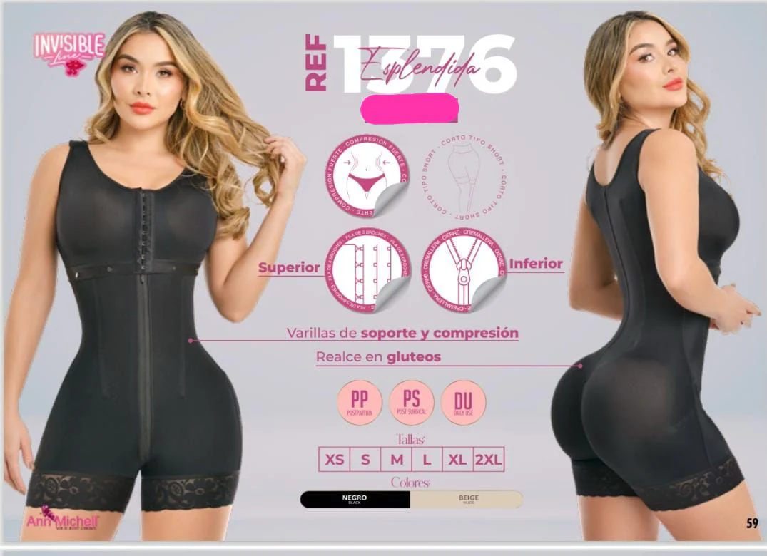 Gaine De Liposculpture BBL Post-Accouchement Coutures Invisibles Ann Michell – Image 2