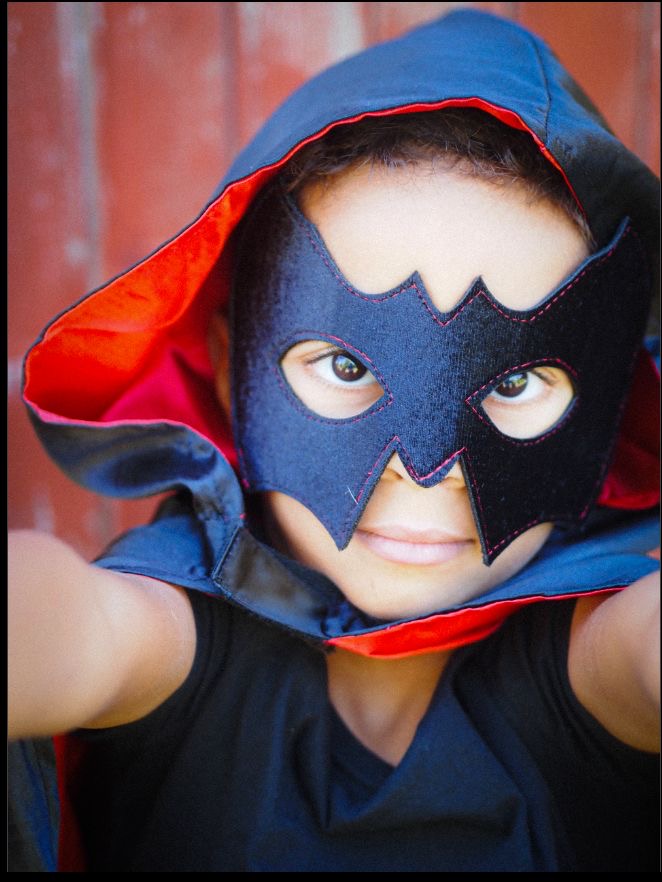 Le set vampire cape + masque – noir