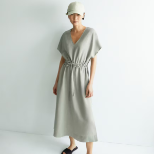 ARMEDANGELS – Robe Maaholina Lino – Seagreen