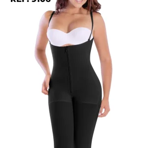 Gaine Colombienne Sans Manches Style Capri Avec Fermeture Éclair Sur Le Devant Maria E