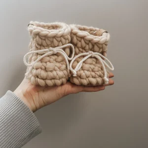 Pantoufles en Laine - Amande