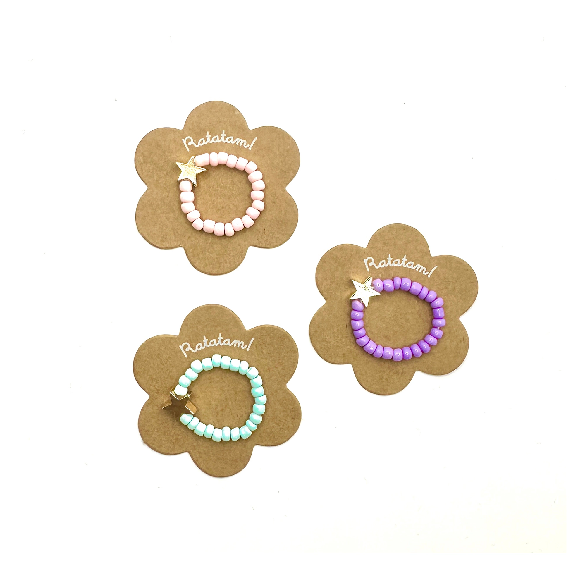 Bague élastique étoile – bleu – Image 2