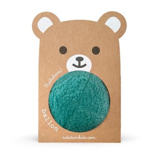 Balle ourson peluche 12 cm – Bleu foncé