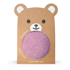 Balle ourson peluche 12 cm – Violet