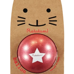 BALLON ROUGE PAILLETTES 25/ RED GLITTER BALL 25