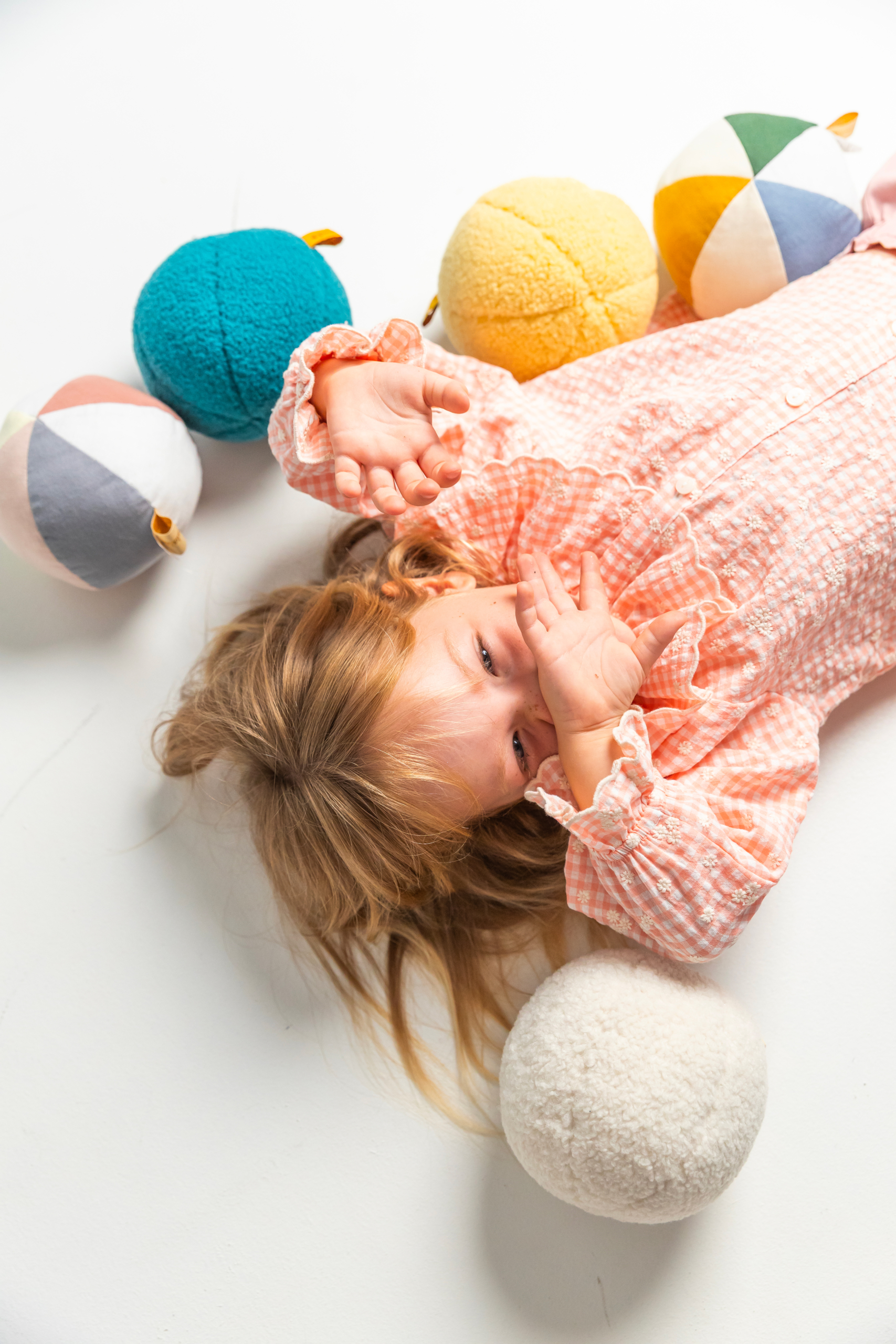 Balle ourson peluche 12 cm – Jaune – Image 3