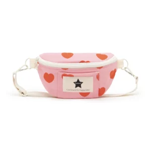 Le baby sac banane motif coeur – Rose et rouge