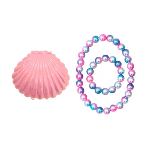 Set coquillage bijoux perles – Rose