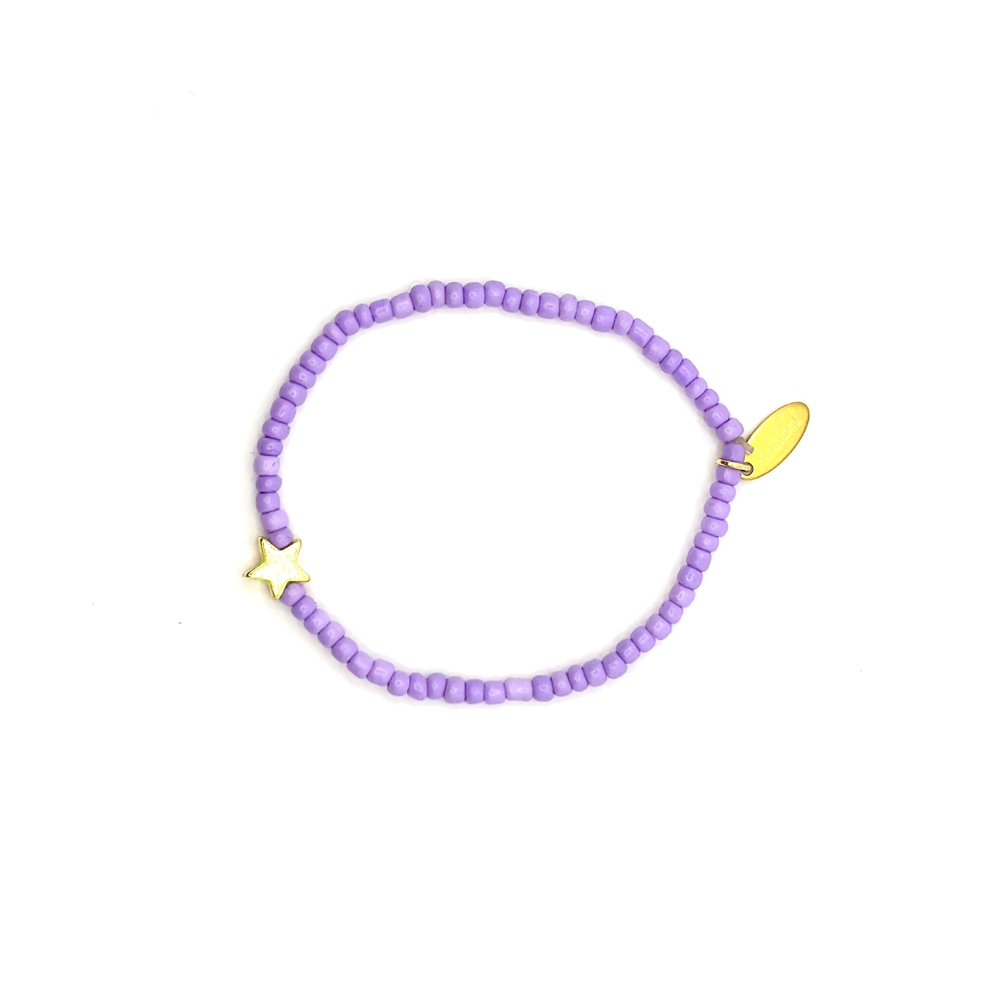 Bracelet élastique étoiles – violet
