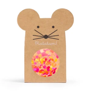 Balle rebondissante souris multico – orange