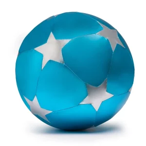 Ballon tissus étoiles 30 cm – bleu