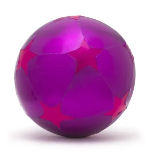 Ballon tissus étoiles 30 cm – violet