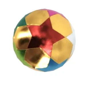 BALLON ETOILES OR 22 CM/ GOLD STARRY BALL 22 CM