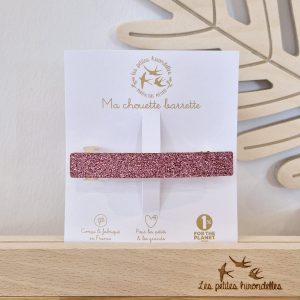 LES PETITES HIRONDELLES – Barrette clip – Rose