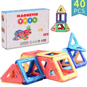 Blocs de construction Magnétiques 40 pièces Fusée