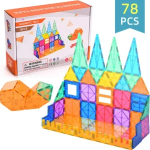 Blocs de construction Magnétiques 78 pièces Châteaux