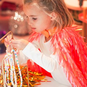 La cape holographique à franges – Corail