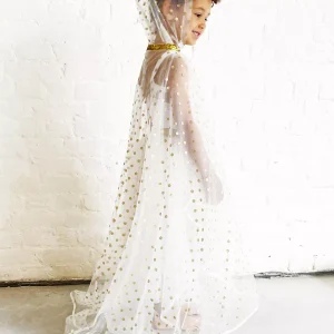 La cape à pois pailleté – Or