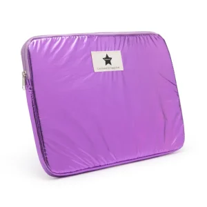 La Pochette Ordinateur Brillante Métallisée – Violet