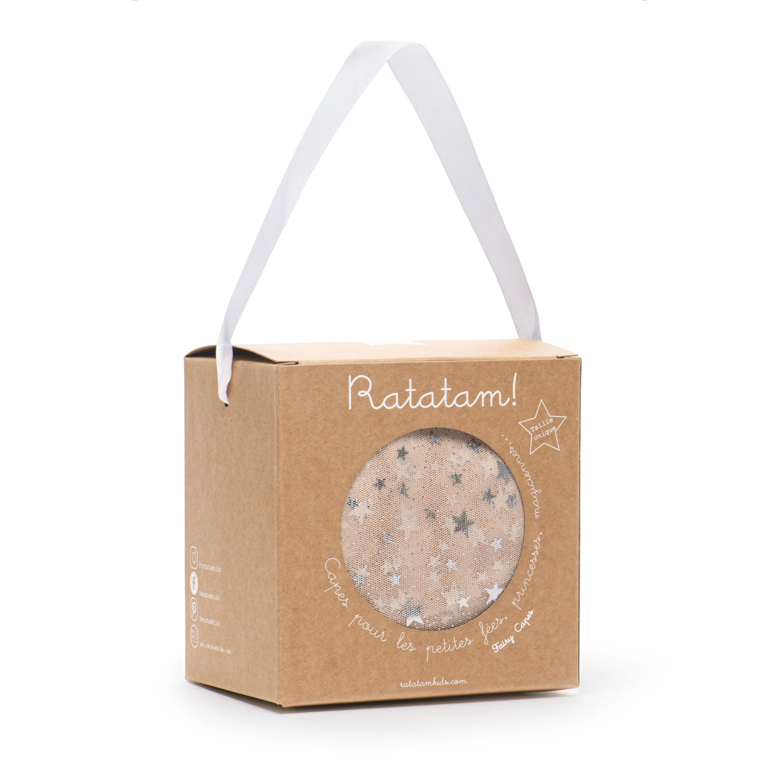 Cape fée étoile argent – Rose – Image 5