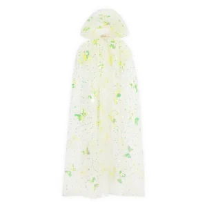 CAPE PAPILLON JAUNE FLUO BRODEE / NEON YELLOW BUTTERFLY CAPE