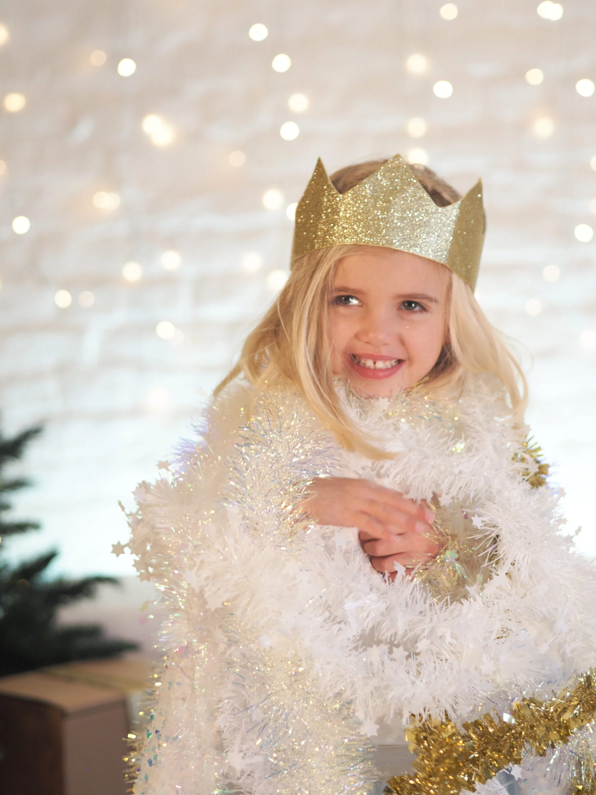 Couronne pailletée – Or – Image 2