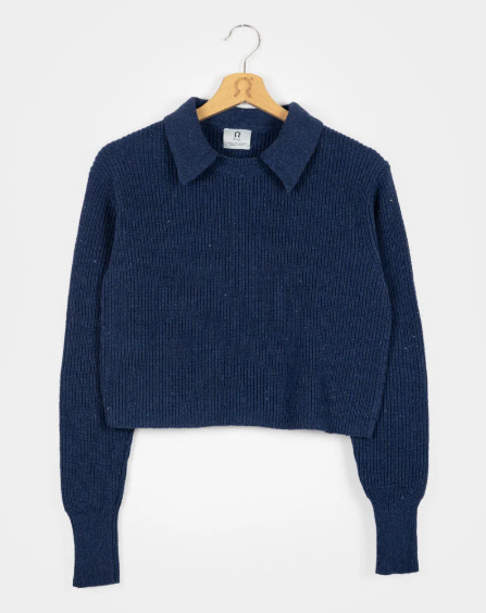 RIFO – Pull court Martina – Bleu baltique – Image 3