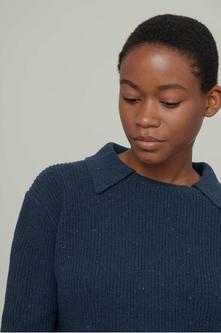 RIFO – Pull court Martina – Bleu baltique – Image 2