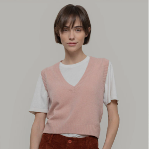 RIFO – Gilet en Laine Melania – Rose