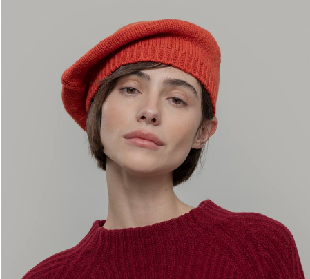 RIFO – Béret Basque Cachemire Nicole – Orange