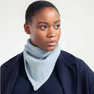 RIFO – Écharpe triangulaire Cachemire Masha – Bleu