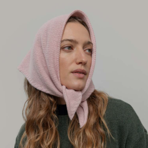 RIFO – Écharpe triangulaire Cachemire Masha – Rose