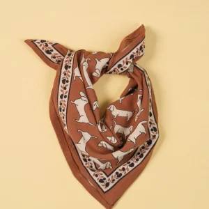 MAISON AUGUSTIN – Foulard Teckel Enfant – Brown